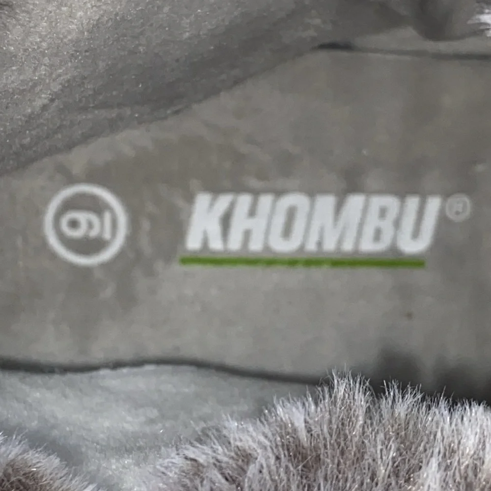 NTW Khombu “Iris” Ankle Winter Boots Cream Genuine Suede Faux Fur Lining
